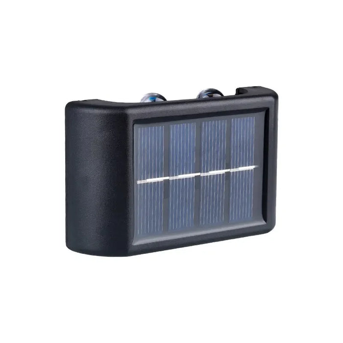 Solar Powered LED Up and Down Waterproof Wall Light – 4 LED Beads for Courtyard, Garden, and Carport