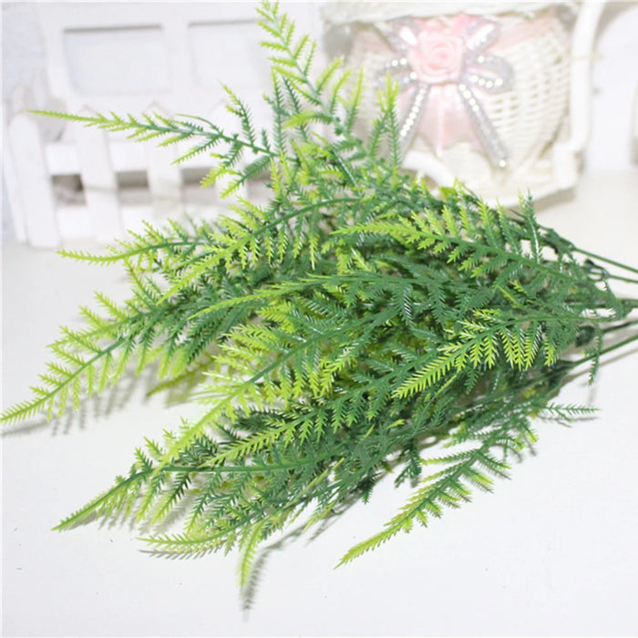 Artificial Asparagus Fern – Lifelike Plastic Ferns with Green Leaves for Home, Office, Wedding, and Table Decorations