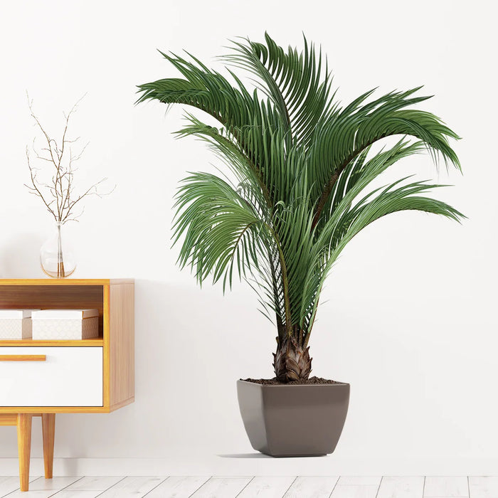 Tropical Green Plant Leaf Self-Adhesive Wall Decor Sticker – Waterproof PVC Decal for Living Room, Bedroom, and Home Decoration