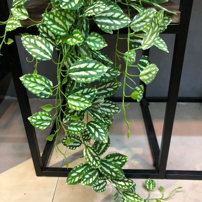 100CM Artificial Green Tropical Vine – Fake Rattan Leaves Garland for Home & Garden Wall Decoration, Bridal Shower & Outdoor Use