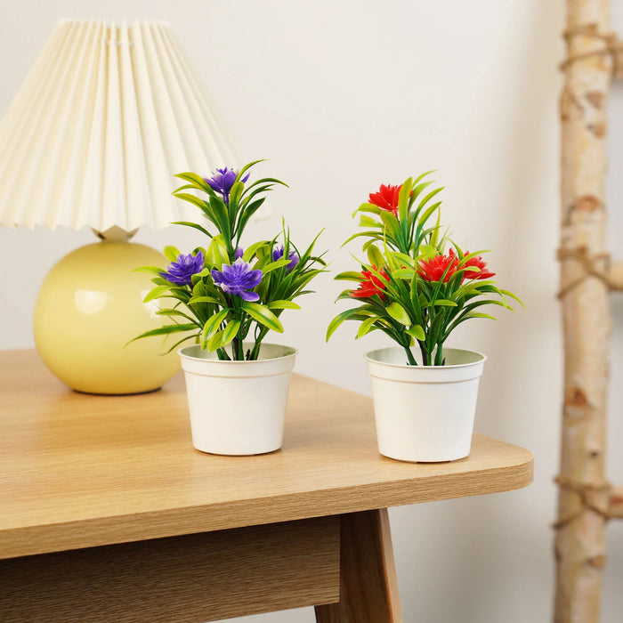 Potted Green Bonsai Artificial Plant – Decorative Fake Flower for Home, Office, Weddings, and Parties