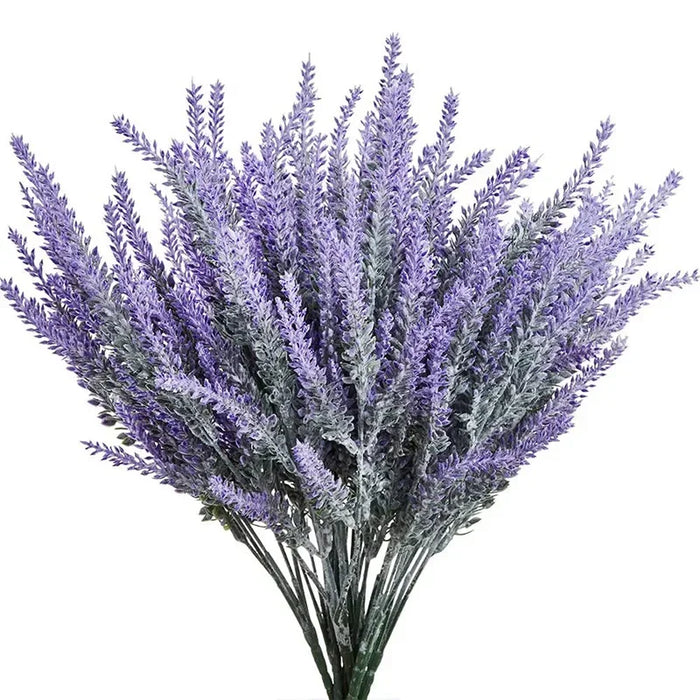 Artificial Provence Lavender Flowers – Plastic Lavender Plants for Wedding, Home, and Garden Decoration, DIY Table Centerpiece