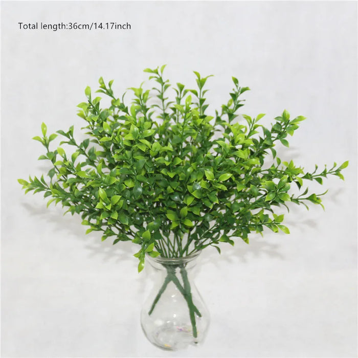 7 Branches Artificial Persian Grass – Faux Plastic Fern for Garden, Home, Vase, and Wedding Décor