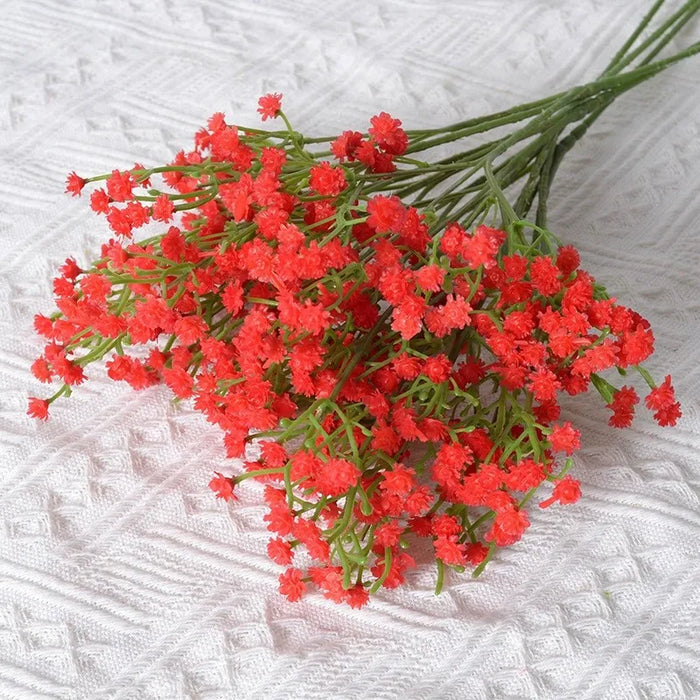 90 Heads Artificial Gypsophila Flowers – 61cm Plastic Floral Branch for DIY Wedding, Party, and Home Decorations