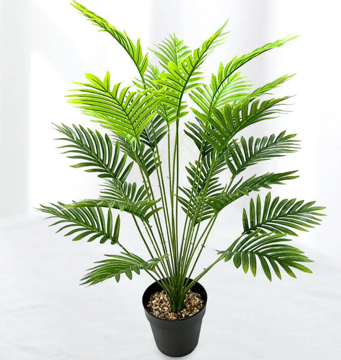 Big Size Artificial Palm Tree with Green Leaves – Simulated Bonsai Potted Plant for Home, Office, and Outdoor Decor (68cm, 84cm, 92cm)
