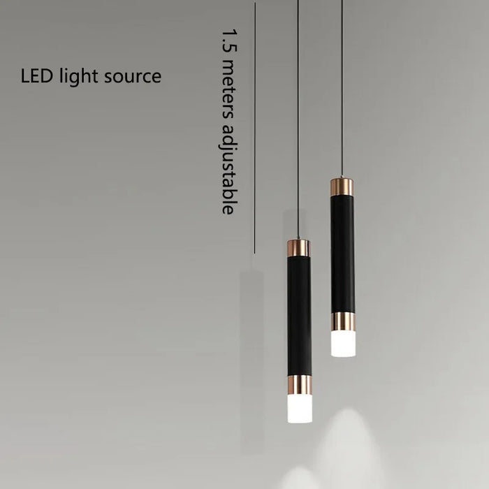 Modern Minimalist LED Pendant Light Chandelier – Adjustable Suspension Lamp for Bedroom, Living Room, and Home Decor