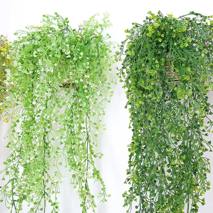 80cm Artificial Admiralty Willow Hanging Vine – Faux Wreath Garland with Leaves for Home, Garden, Balcony Décor
