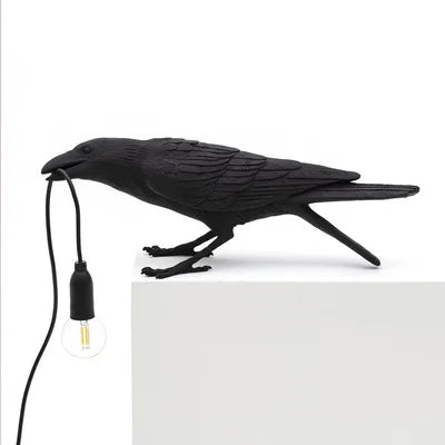 Modern Lucky Bird Table Lamp – Creative Resin Animal Design for Bedroom and Living Room