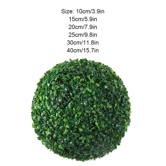 Artificial Grass Dome Ball Plant – Eco-friendly Simulation Greenery for Indoor & Outdoor Decoration – 40cm Faux Grass Ball