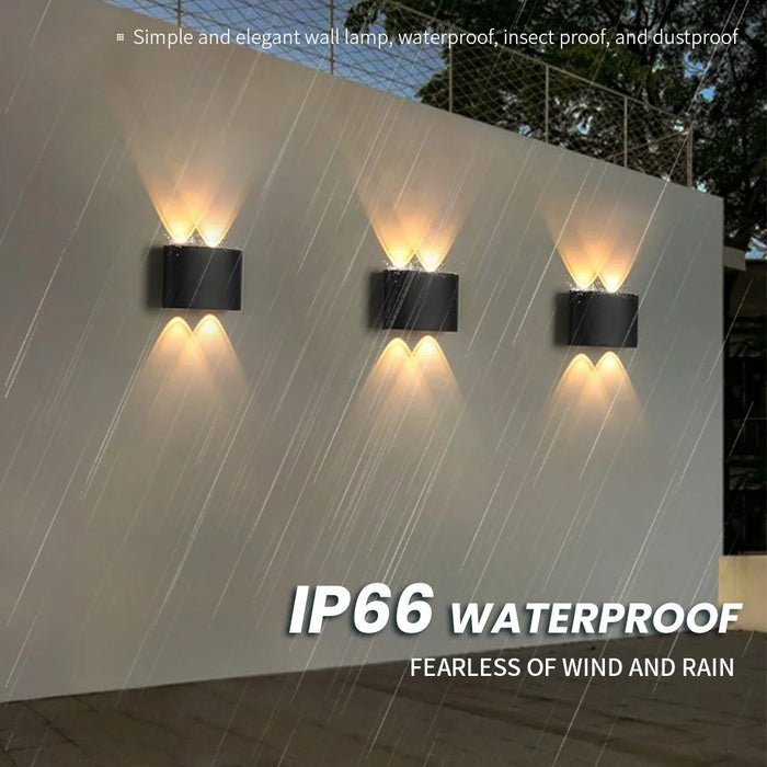 Outdoor LED Wall Lamp with Motion Sensor – Waterproof Stair Light, Up & Down Lighting for Bedroom, Hallway, Loft, and Home (4W, 6W, 8W, 10W)