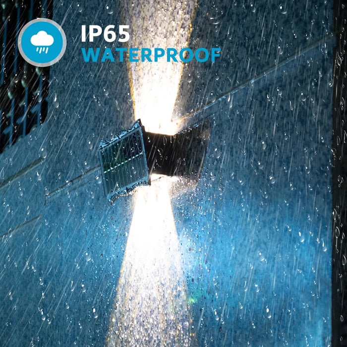 Super Bright Solar Wall Lights – Waterproof Up-Down LED Outdoor Lighting for Garden, Fence, Porch, and Yard Decoration