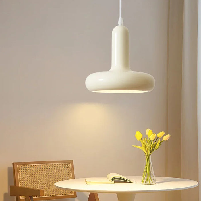 Bauhaus Inspired Chandelier – Retro Nordic Single-Head Dining Table, Bar, Bedroom Pendant Light – E27 LED Bulb Compatible