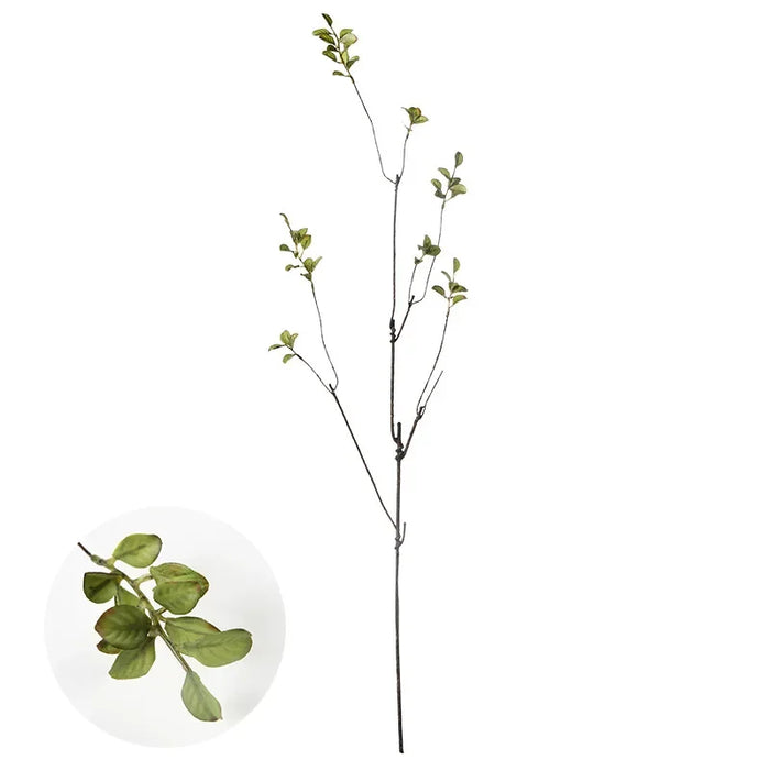 110cm Single Autumn Leaf Plant Bouquet – Artificial Plastic Flowers for Floor Decoration, Wedding & Withered Rattan Arrangement
