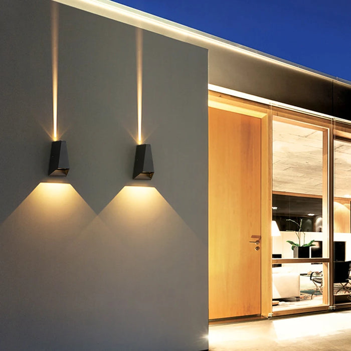 Modern LED Wall Sconce – Waterproof Up & Down Outdoor/Indoor Wall Light for Hallways, Staircases, Living Rooms & Bedside
