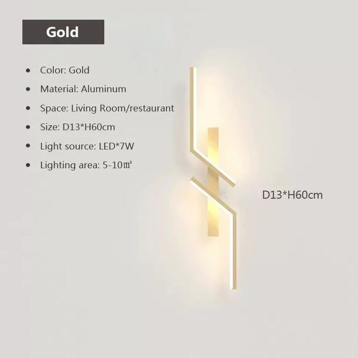 Modern LED Wall Lamp – Minimalist Design, Up & Down Lighting for Bedroom, Living Room, TV Sofa, and Lobby – Dimmable Wall-Mounted Light