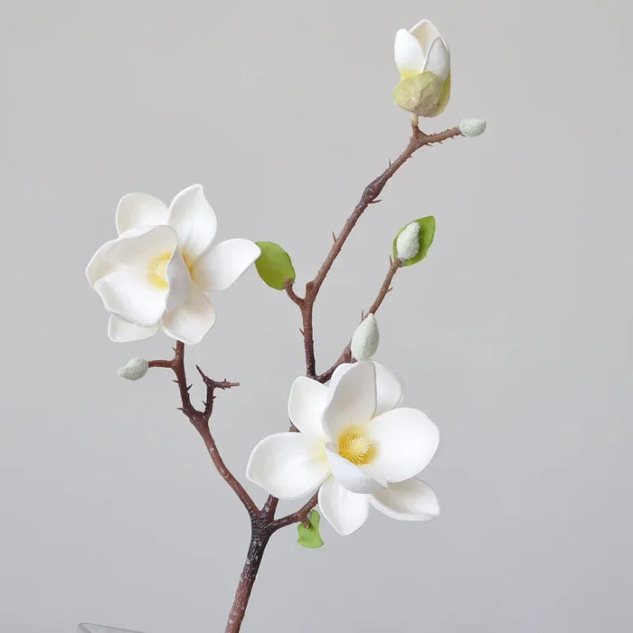 51CM Artificial Magnolia Branch – Chinese Style Silk Orchid for Home Décor, Weddings, and Photography Props