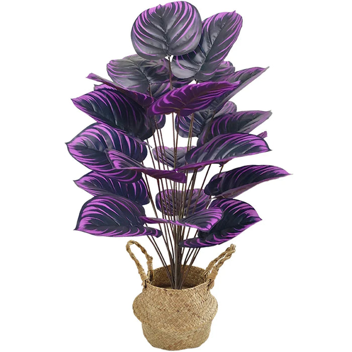 Purple Leaf Artificial Plant Bonsai – 60cm, 75cm, or 85cm Decorative Ornament for Home, Party, Hotel, and Desk Decor