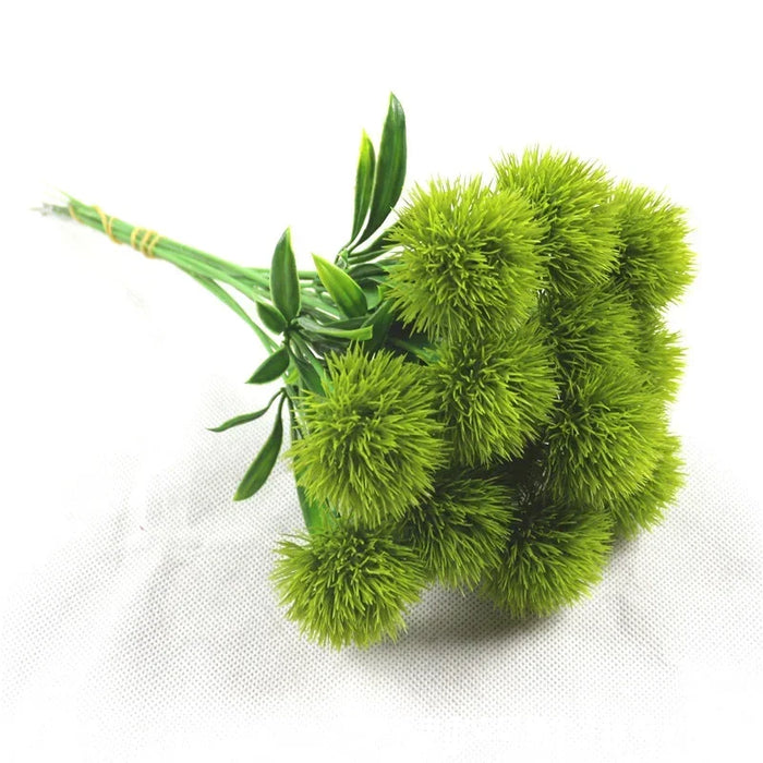 5/10Pcs Artificial Dandelion Flowers Bouquet – Silk & Plastic Faux Floral Arrangements for Living Room, Wedding, Garden, and DIY Wreaths