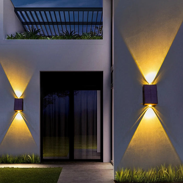 Upgrade LED Outdoor Wall Solar Lights – Waterproof Garden Lighting for Villa, Patio, Stair, and Corridor Decoration