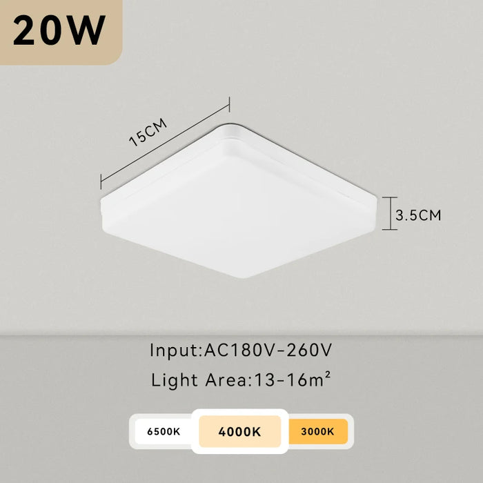 Modern LED Ceiling Light – Energy-Saving Panel Lamp for Kitchen, Bedroom, Living Room, and Corridor