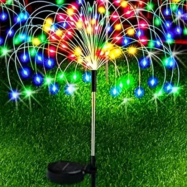 200 LED Solar Firework Lights – Waterproof Outdoor Sparklers with 8 Lighting Modes for Backyard, Pathway, and Garden Decoration