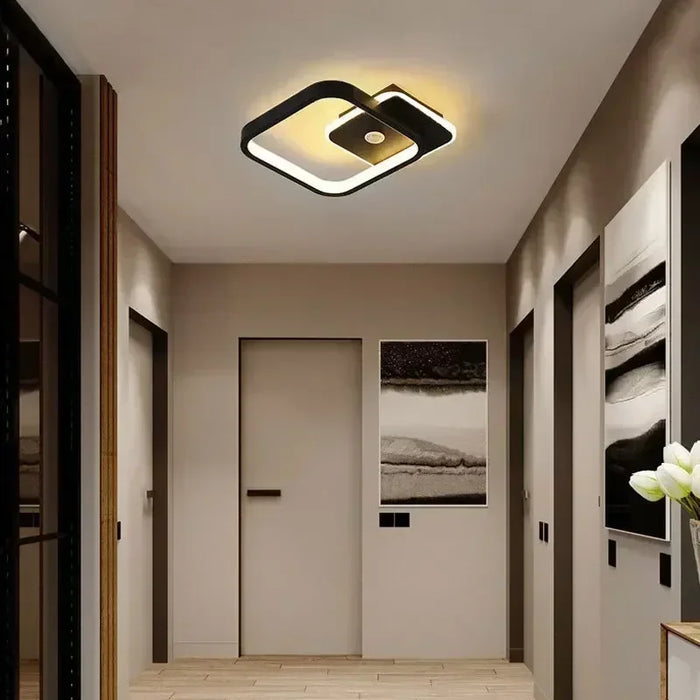 Modern LED Ceiling Lamp with Motion Sensor – Energy-Efficient Lighting for Living Room, Bedroom, Corridor, and Stairs (90-260V)