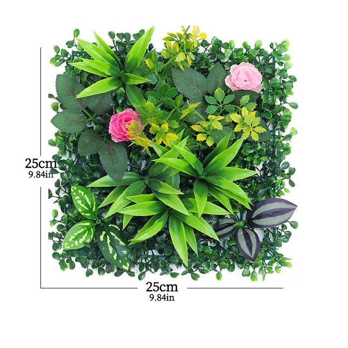 25x25cm Artificial Grass Panel – Lush Green Lawn Backdrop for Wedding, Hotel, Garden & Home Decoration