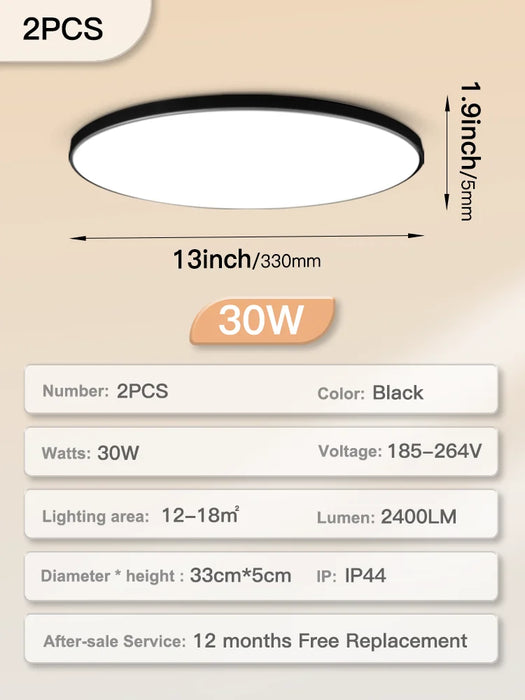 Modern LED Ceiling Light – Energy-Saving Panel Lamp for Kitchen, Bedroom, Living Room, and Corridor