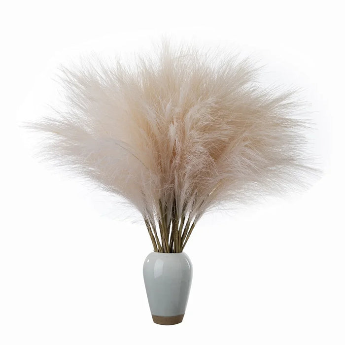 50CM Artificial Pampas Grass – Silk Reed Flower for Home Décor, Weddings, and Photography Props