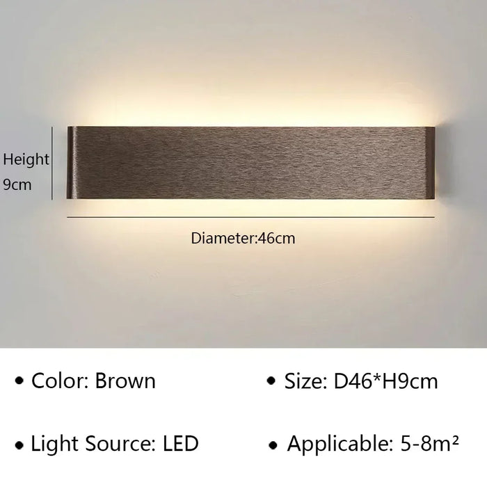 Modern LED Wall Lamp – Stylish Wall Sconce for Bedroom, Living Room, Bathroom, Stairs & Aisle, Indoor Lighting Fixture