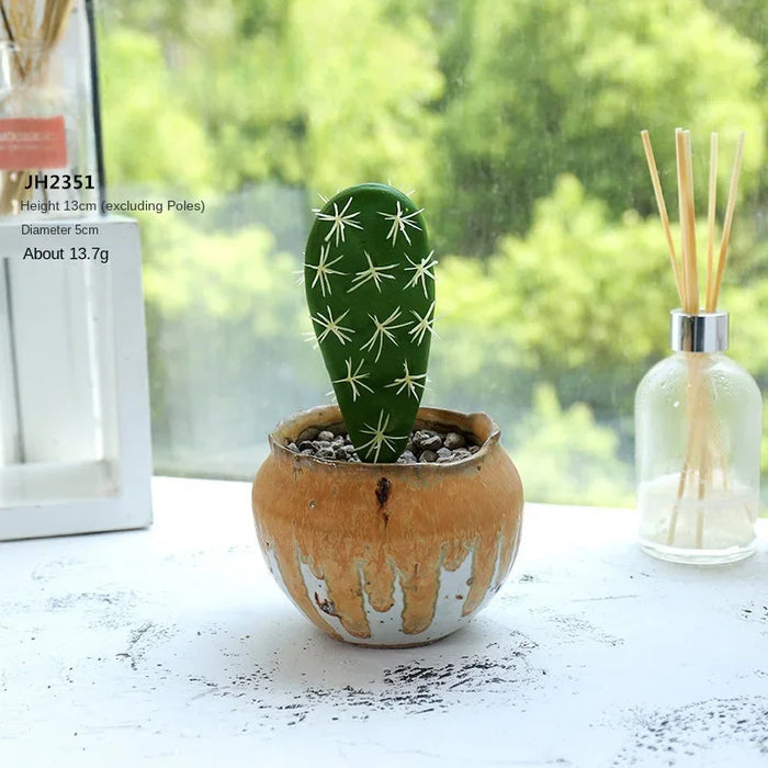 Tropical Artificial Cactus Decoration – Realistic Foam Succulent Plant for DIY Micro Landscape, Home, and Office Decor