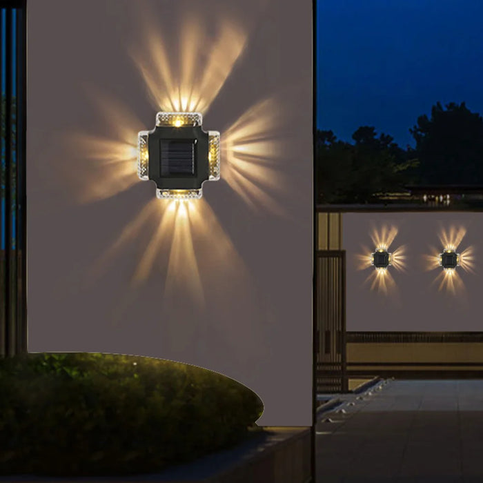 Solar Wall Lamp Outdoor – Waterproof LED Solar Lights for Garden, Balcony, Street, and Landscape Decoration