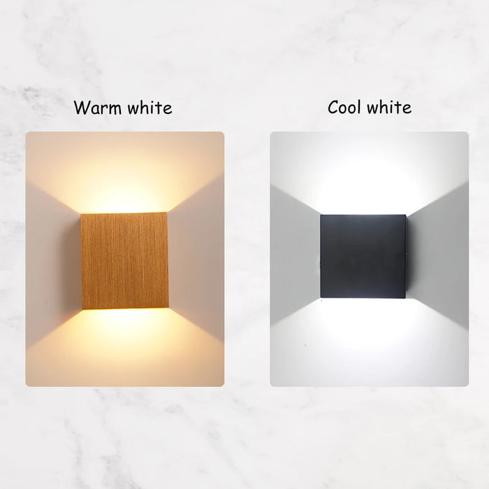 6W LED Up & Down Wall Lamp – Modern Aluminum Wall Light for Bedroom, Living Room, Corridor & Accent Lighting, Gold & Silver Finish