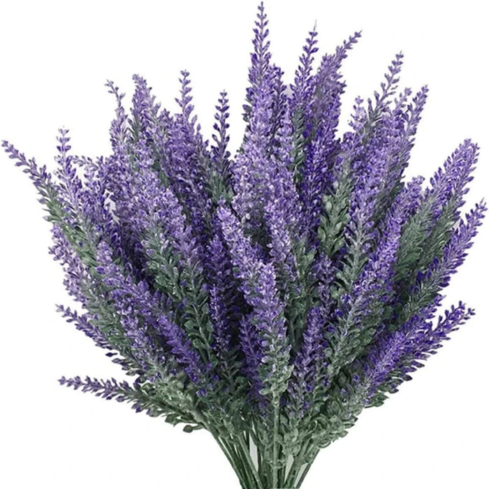 Plastic Lavender Bunch for Home Decor – Artificial Flower Vase for Wedding, Bridal Shower, and Indoor Decoration (37cm)