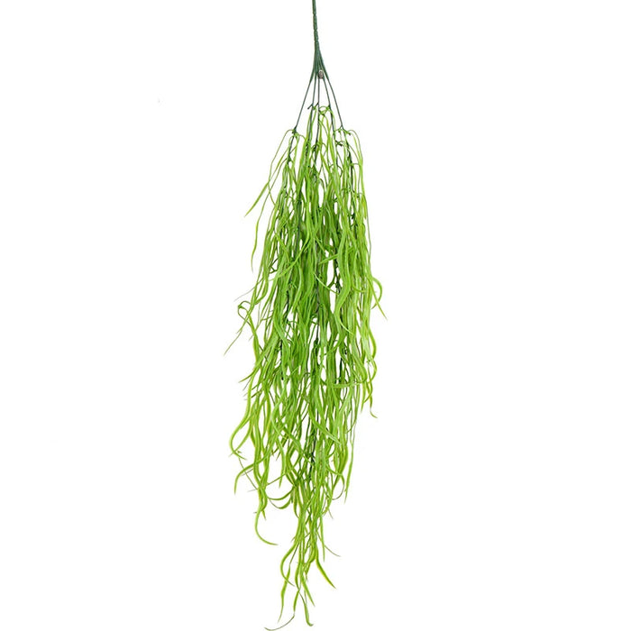 80cm Artificial Seaweed Vine – Fake Willow Leaf Rattan Plant for Home, Office, and Festival Wall Hanging Décor – Decorative Greenery for Indoor/Outdoor Use