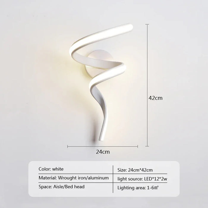 Modern Minimalist LED Wall Lamp – Up & Down Wall Sconce for Bedroom, Living Room, and Bathroom