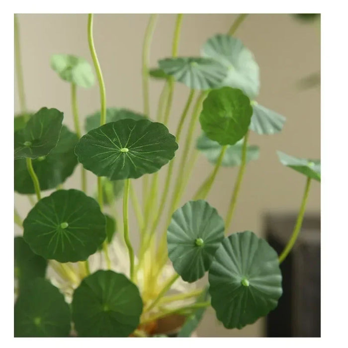 Artificial Lotus Plant with Eucalyptus Leaves – Real Touch Faux Branch for Home & Office Décor