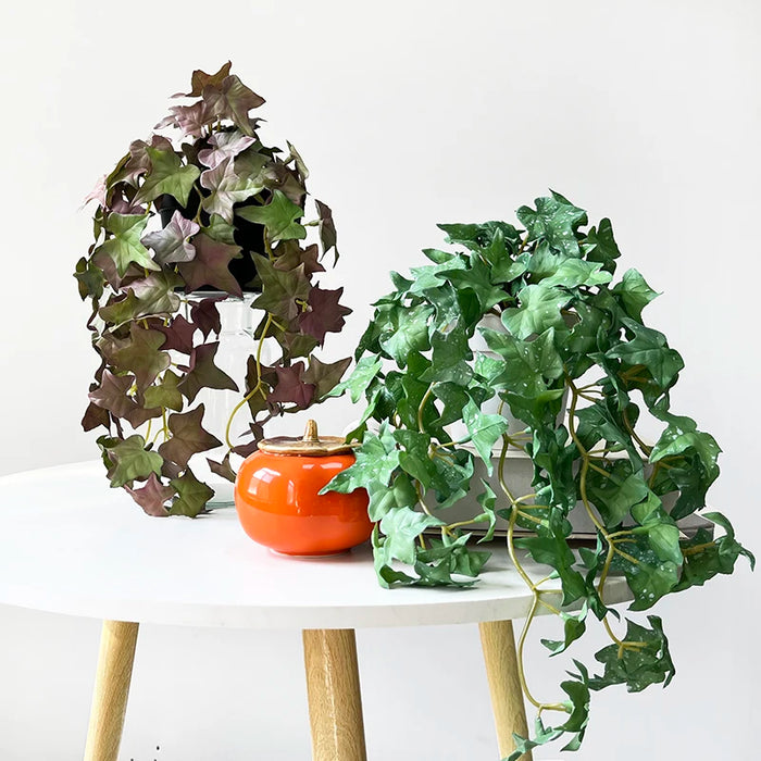 Artificial Copper Coin Grass – Mini Faux Greenery Bouquet for Home, Office & Garden Décor