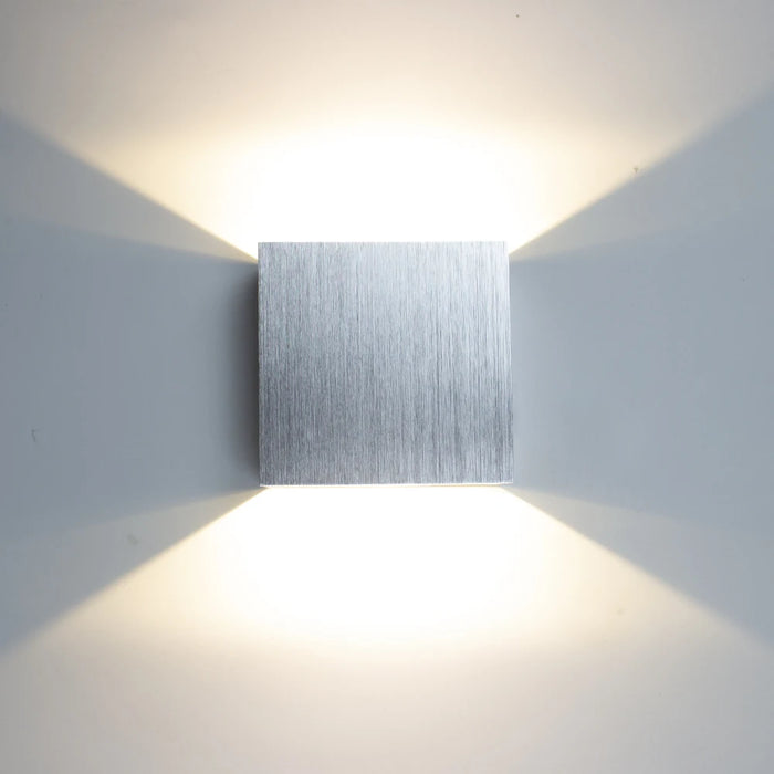 6W LED Up & Down Wall Lamp – Modern Aluminum Wall Light for Bedroom, Living Room, Corridor & Accent Lighting, Gold & Silver Finish
