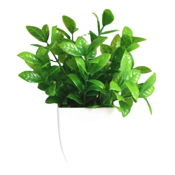 Artificial Bonsai Green Eucalyptus Flower Potted Plant – Fake Plant for Indoor, Outdoor, Home, Bedroom, and Garden Decoration