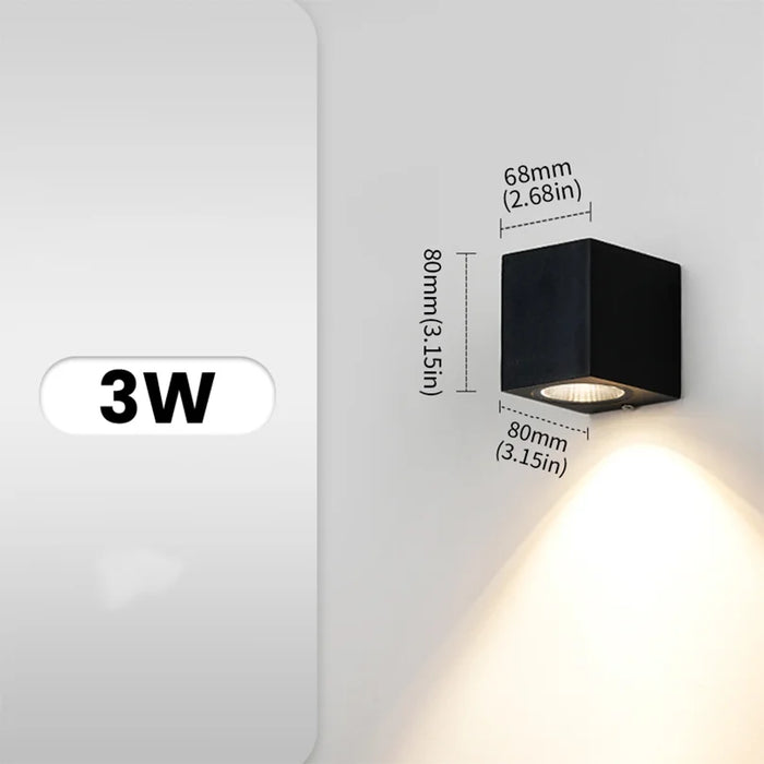LED Wall Light – Waterproof Up & Down Modern Outdoor Lamp with Motion Sensor