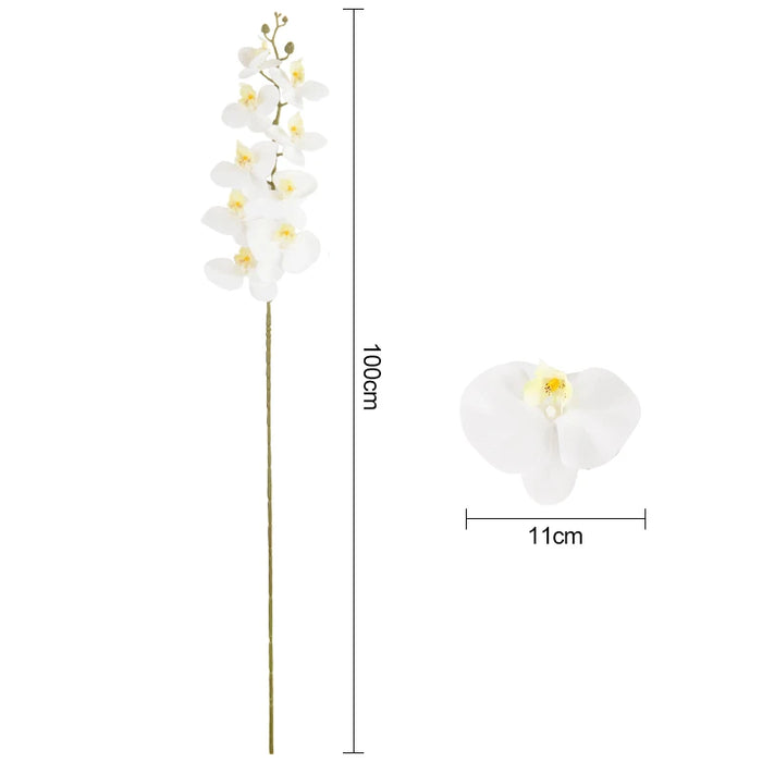 Artificial Butterfly Orchid Flowers – 100cm Real Touch Moth Orchids for Wedding, Party, and Home Decoration