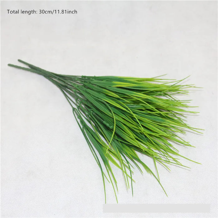 7 Branches Artificial Persian Grass – Faux Plastic Fern for Garden, Home, Vase, and Wedding Décor