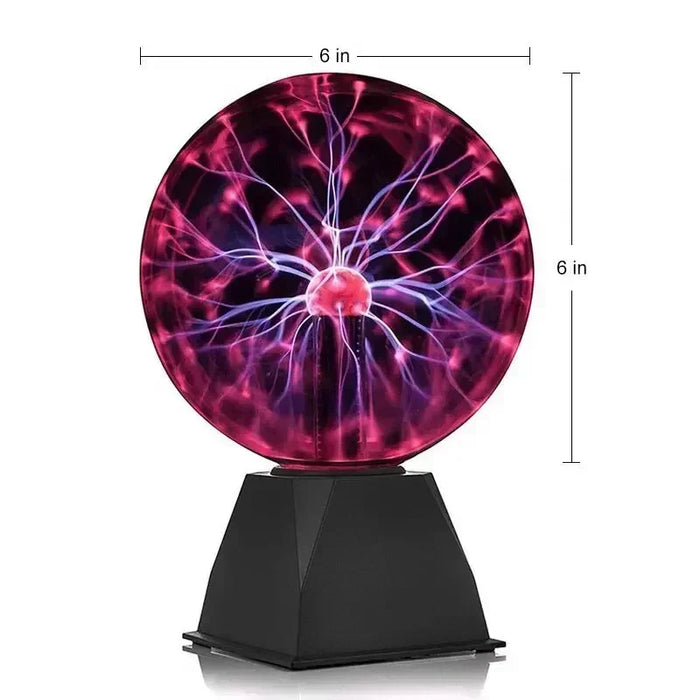 8-Inch Sound Control Magic Plasma Ball Lamp – LED Night Light with Touch & Sound Sensitivity for Party, Christmas, & Atmosphere Decor