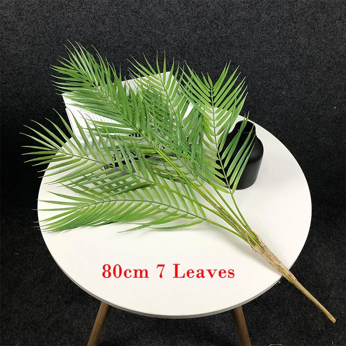 125cm Large Artificial Palm Tree – Tropical Fake Monstera Plant with Green Palm Leaves for Home, Garden, and Office Décor