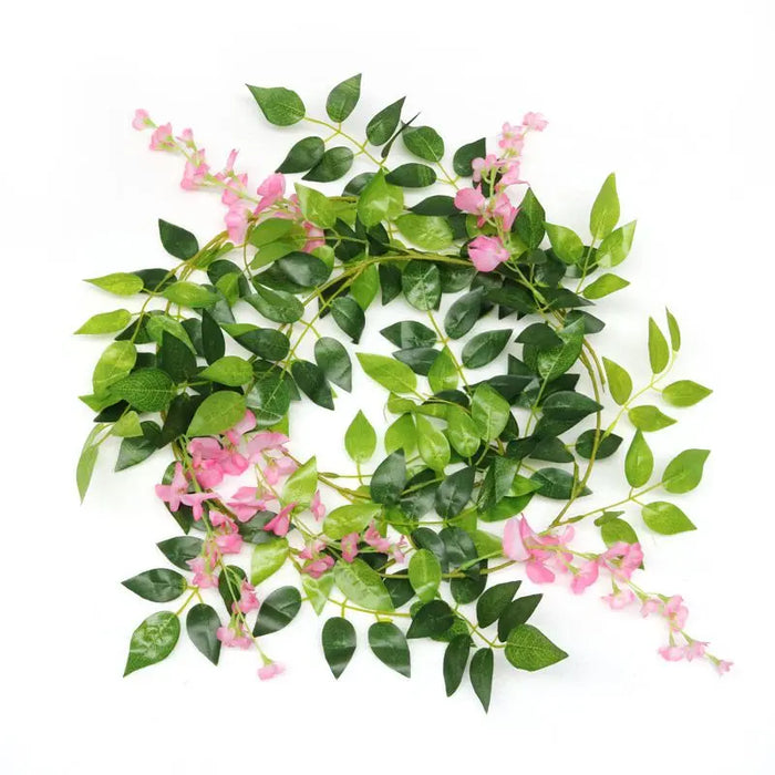 180cm Artificial Wisteria Garland – Fake Ivy Vine for Wedding Arch, Room, Garden, Baby Shower & Floral Decorations