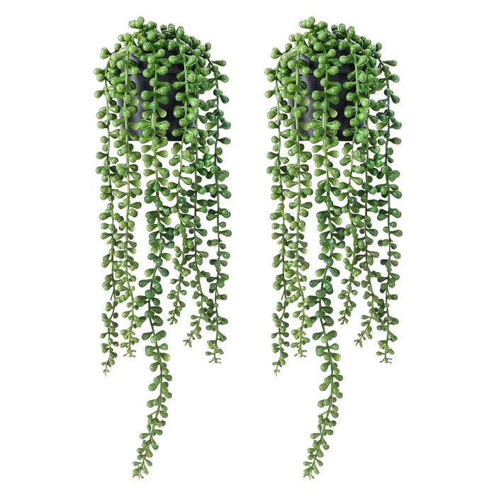 Lifelike Artificial Hanging Succulent Vine – 70cm Decorative Green Plant for Home, Wedding, Balcony, and Outdoor Wall Décor