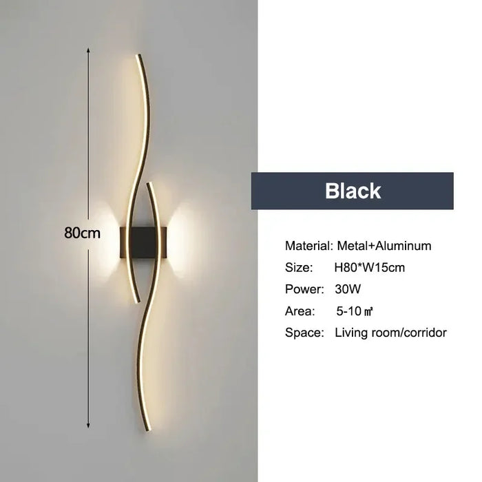 Modern LED Wall Lights – Up & Down Wall Lamps for Bedroom, Corridor, and Interior Home Lighting