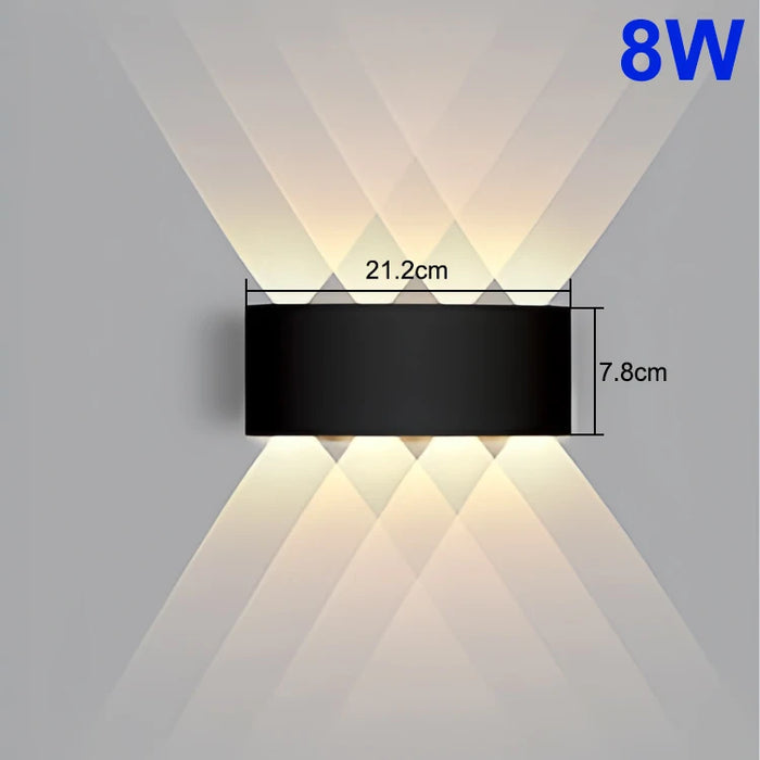 LED Wall Lamp 4/6/8/10 Outdoor Wall Lamps Up And Down Towards Lighting For Indoor Room Decoration Garden Lighting Street Lights