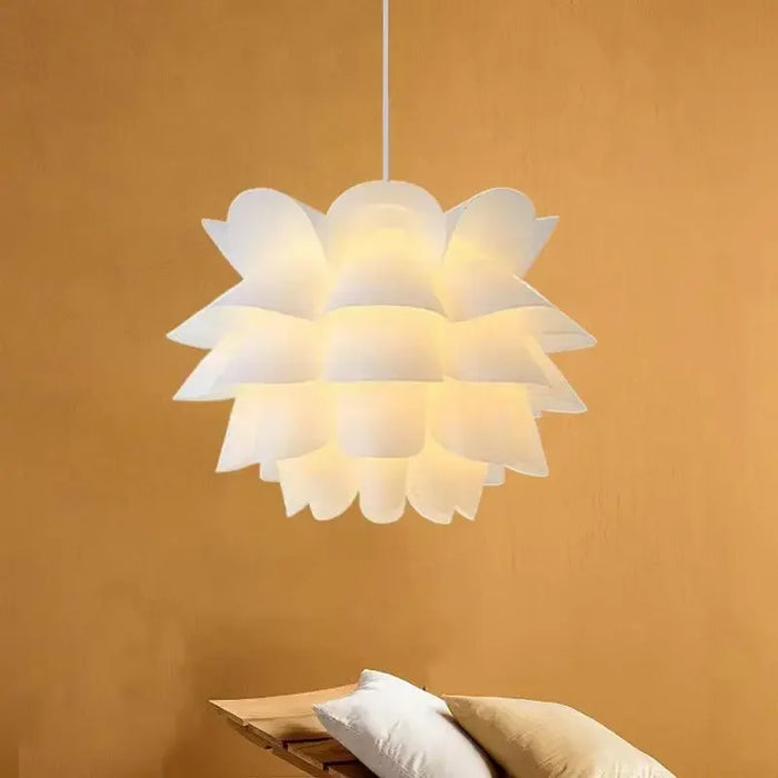 DIY Lotus Pendant Light – Modern Ceiling Lamp Shade for North European Style Room, Easy Self-Assembly